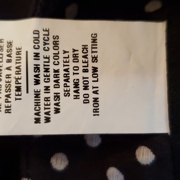 Jacob Black & White Polka-dot Skirt 8 EUC - Picture 9 of 9